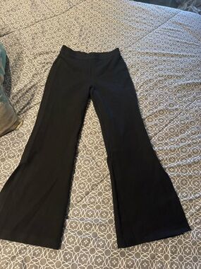 SPANX Black Leggings with Red Brand Tag